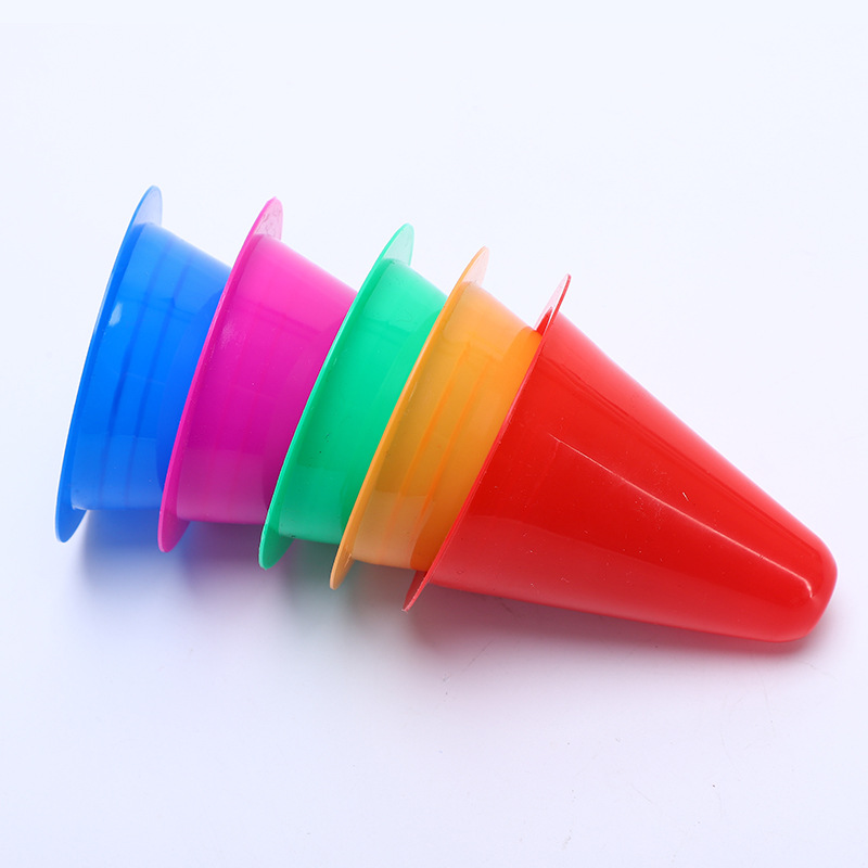 Roller slide pile windproof Zhuangzi barricade foot mark skates obstacle pile angle Mark obstacle flat flower pile training pile Cup