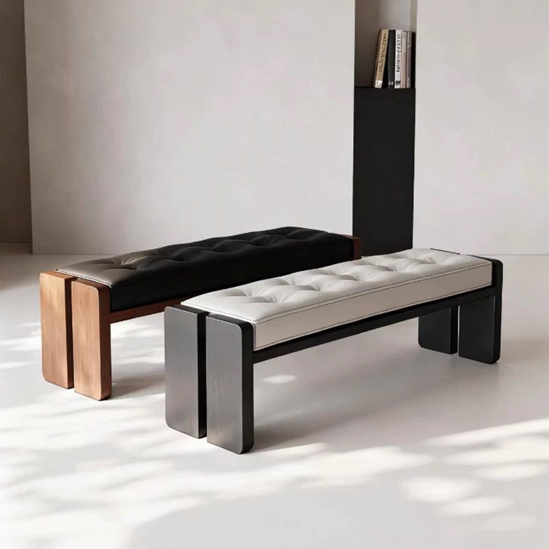 Medieval Style Solid Wood Bench Bedroom Bed End Bench Home Shoe Changing Bench Designer Cloakroom Rest Bench Hotel