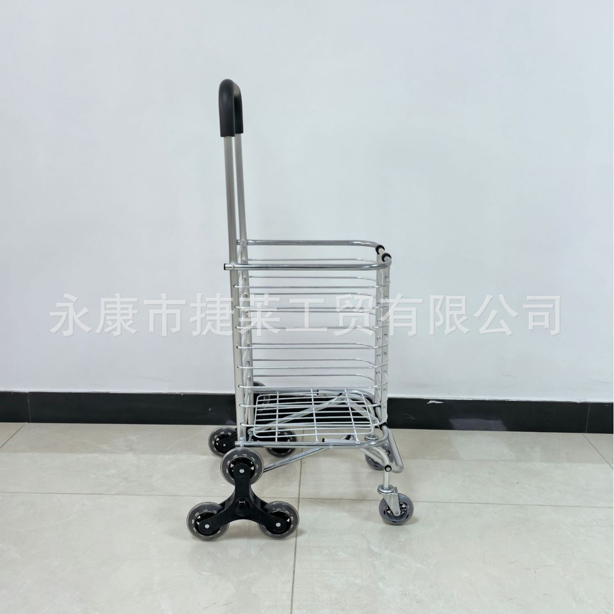 Manufacturers supply environmentally friendly portable express shopping cart rotating aluminum alloy basket cart supermarket shopping cart