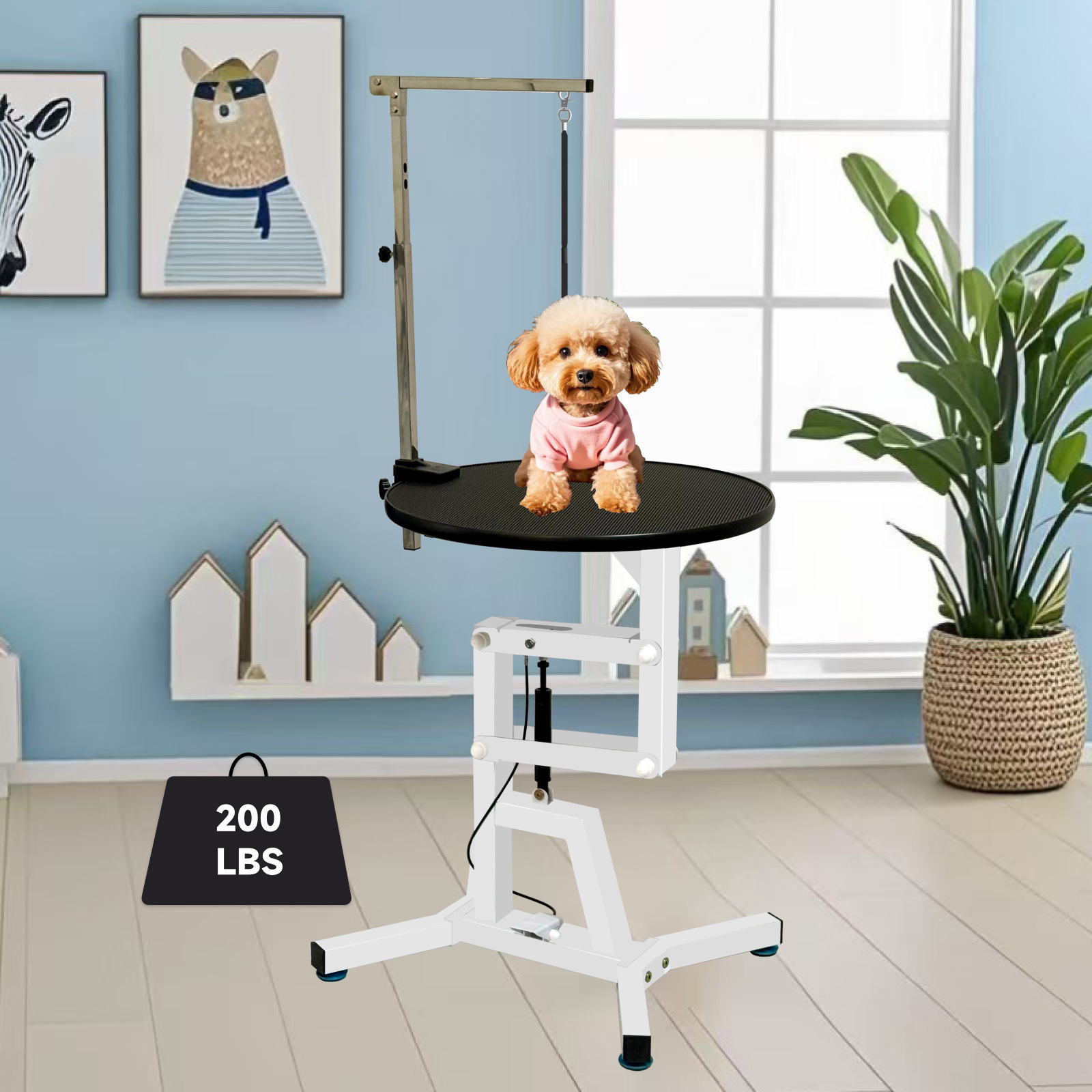 Factory direct pet beauty table lifting beauty table rotary air pump air pressure table cat dog bath dog beauty modeling