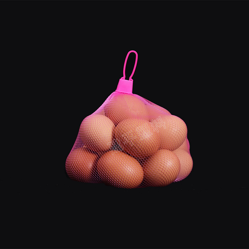 Manufacturer Wholesale Egg Packaging Plastic Mesh Bag Egg Mesh Bag Supermarket Special Pe Plastic Dense Eye Mesh Bag