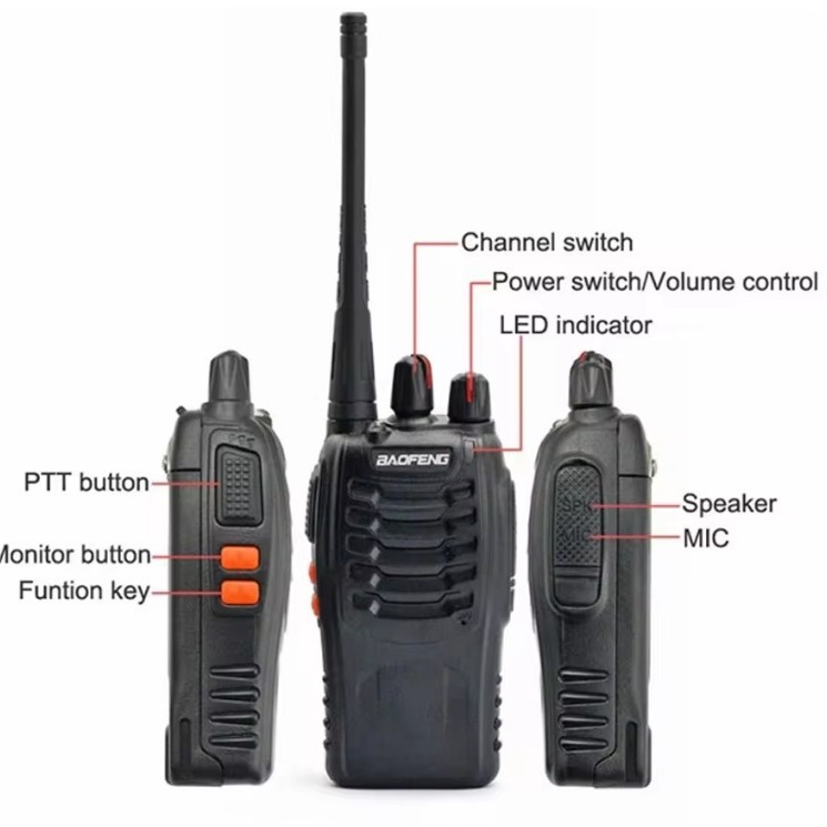 Baofeng walkie-talkie BF-888S handset radio two-way outdoor civil in stock foreign trade manufacturers wholesale
