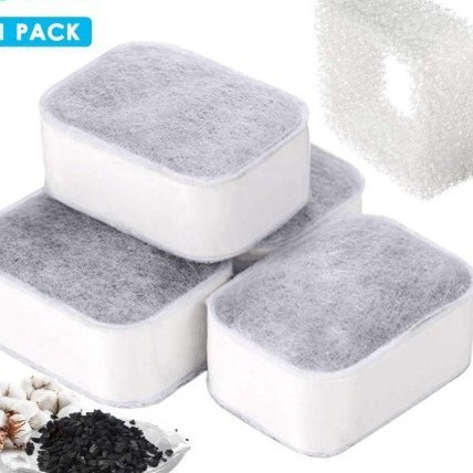 PEAKTOPPET ceramic pet water dispenser water feeder activated carbon filter cotton