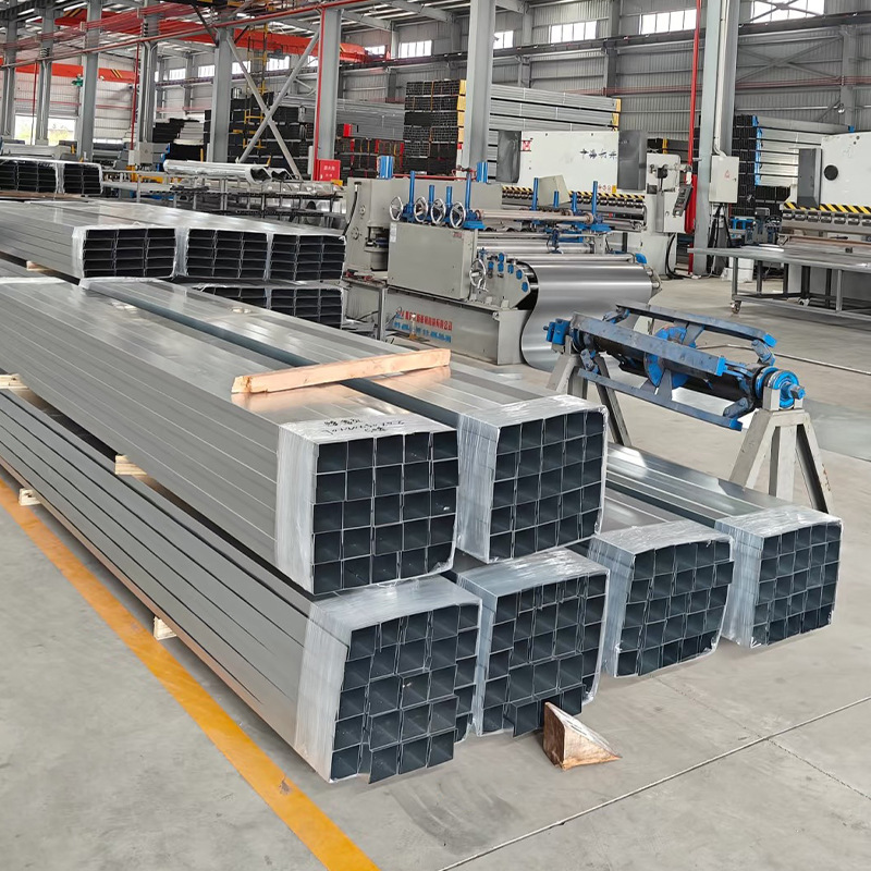Factory Direct Supply of Zinc-Aluminum-Magnesium Square and Rectangular Tubes, Square Tubes, Rectangular Tubes, Zinc-Aluminum-Magnesium Pipes, 30 Square Tubes, Q235 Black Square Tubes