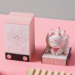 3D Paper Sculpture Jiulingshi Stereo Sticky Notes, Chinese-Style Artwork, High-Value Desk Calendar, Sticky Notes, Hand-Tearable Cute Ornaments
