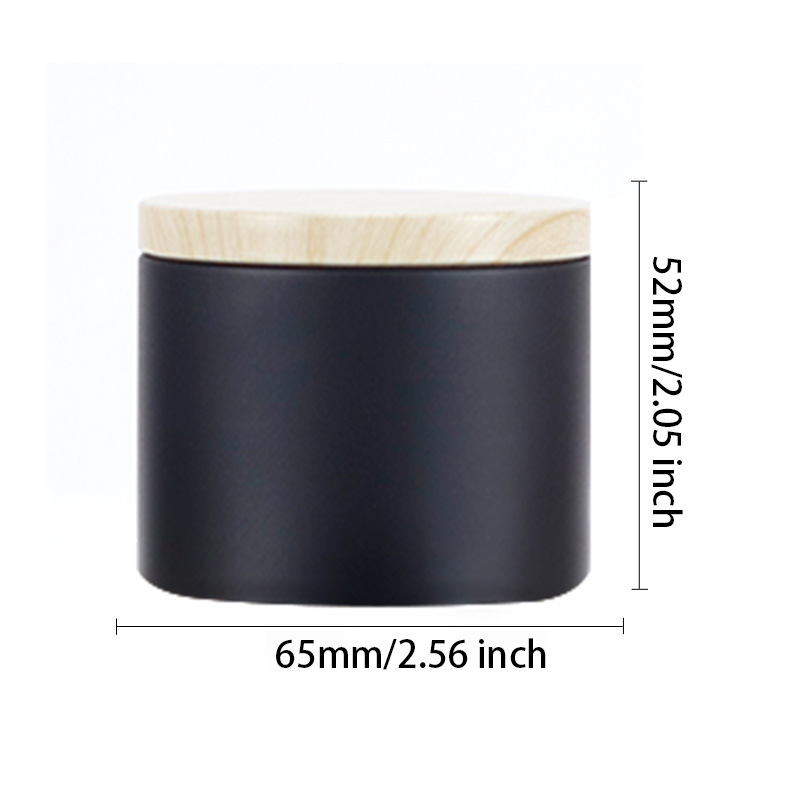 Cross-border in stock candle jar 4oz aromatherapy candle jar manufacturers wood grain candle tinplate candle jar cup