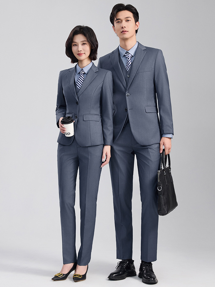 Suit Set for Men and Women, Autumn and Winter Business Professional Work Formal Wear, Groomsmen and Groom's Dress, 4S Store Sales Vest