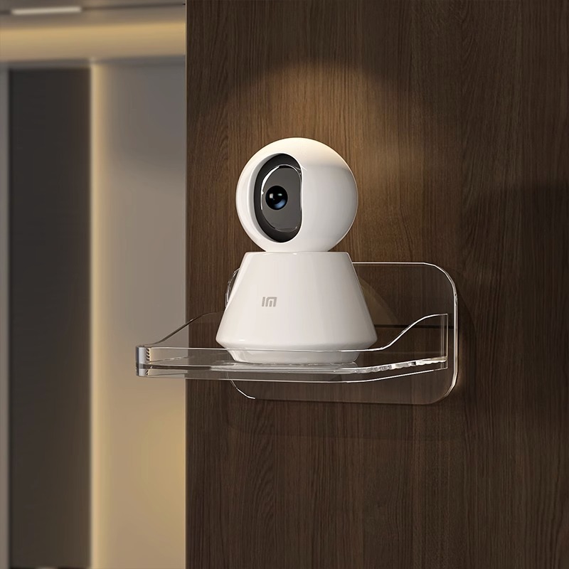 Transparent Camera Rack Storage Box Indoor and Outdoor Wall Hanging Punch-Free Wall Router Monitoring Storage Bracket