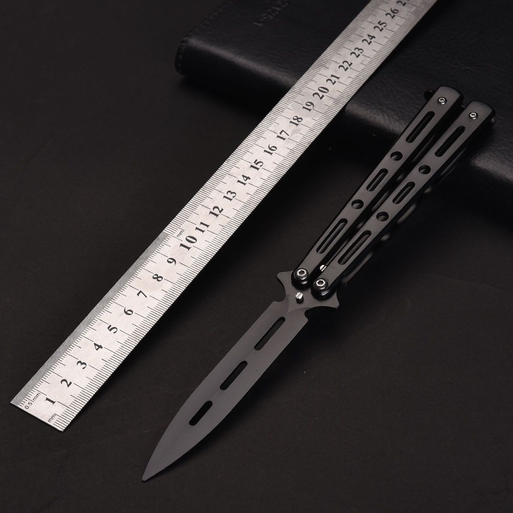 Unedged Butterfly Practice Knife CSGO Game Throwing Knife Novice Exercise Device Butterfly Comb