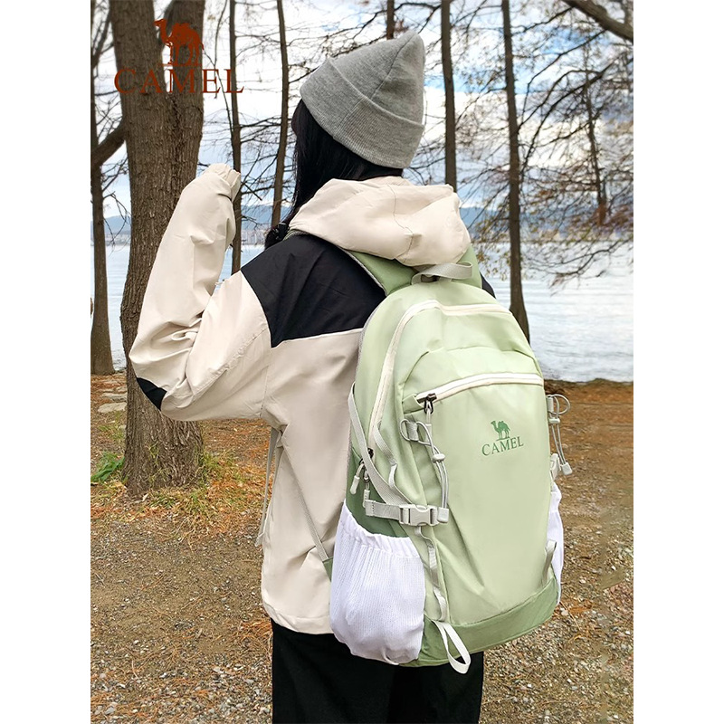 Camel Ice Cream Bag Wholesale Female Junior High School Student School Bag Travel Backpack Large Capacity Travel Lightweight Mountaineering Backpack