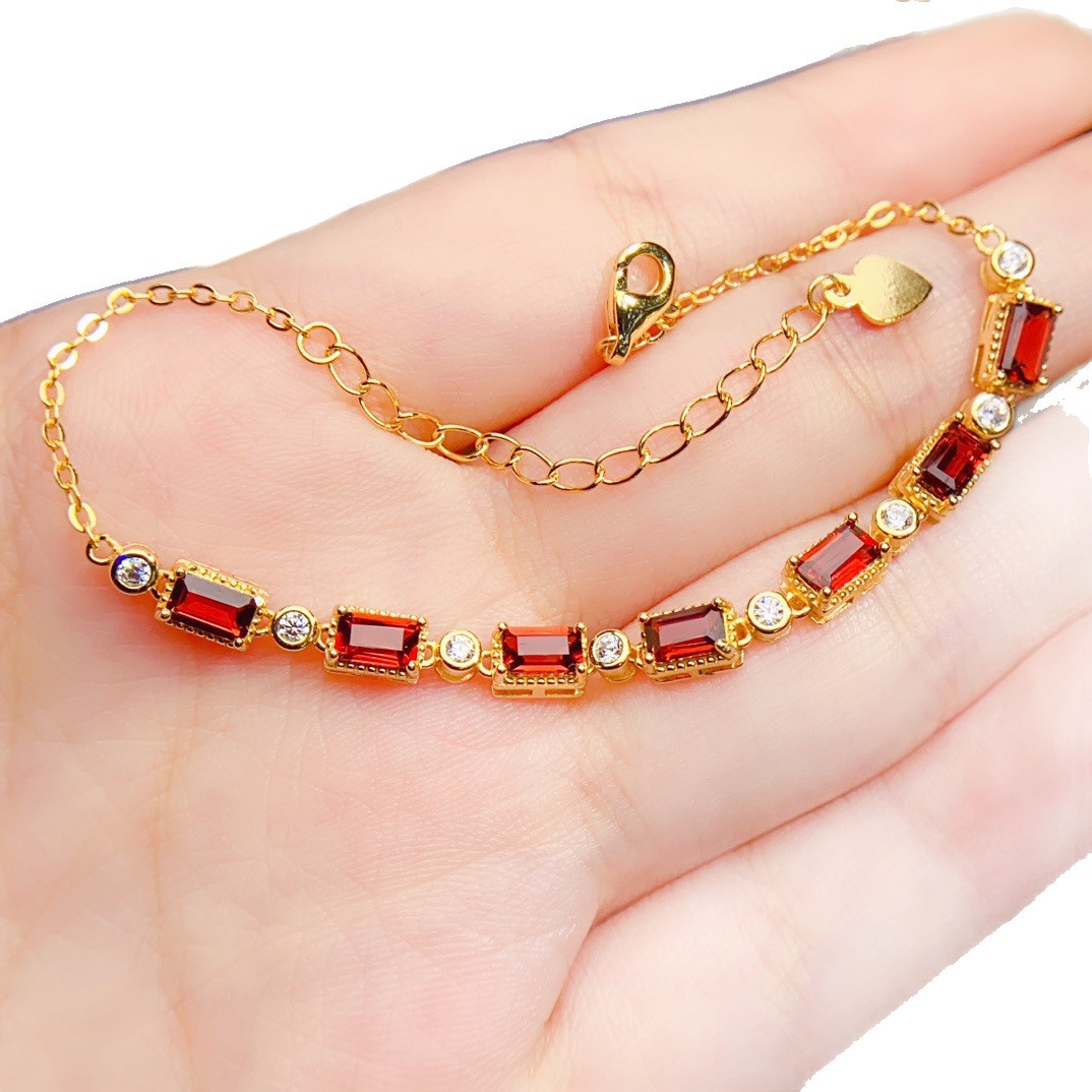 Factory Wholesale Popular Natural Sapphire Brooch S925 Silver Inlaid Main Stone 3*3 Hot Selling European and American Drop Shipping