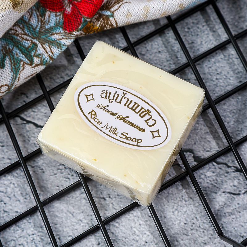 Wholesale Local Rice Milk Handmade Soap Face Wash Bath Soap Wedding Soap Souvenir Manufacturer Wholesale
