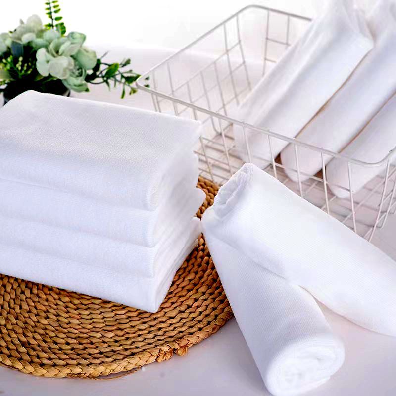 Disposable White Towels for Hotels, Guesthouses, Bathhouses, Foot Baths, Microfiber, Quick-Drying, Durable, Commercial Towels Wholesale