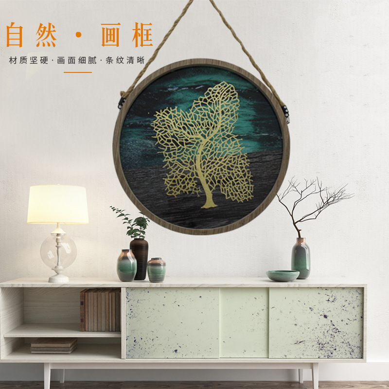 Современная минималистская настенная картина, декоративная живопись для ресторана, горячая штамповка, коралловая океанская тема