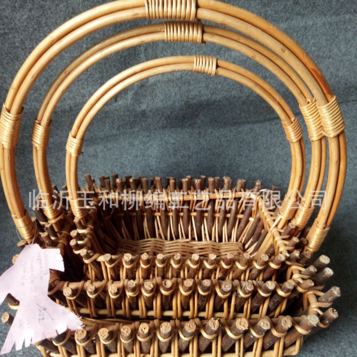 Garden Gardening Flower Basket Willow Fruit Basket Gift Basket Tea Cup Shape Woven Basket Food Packaging Basket