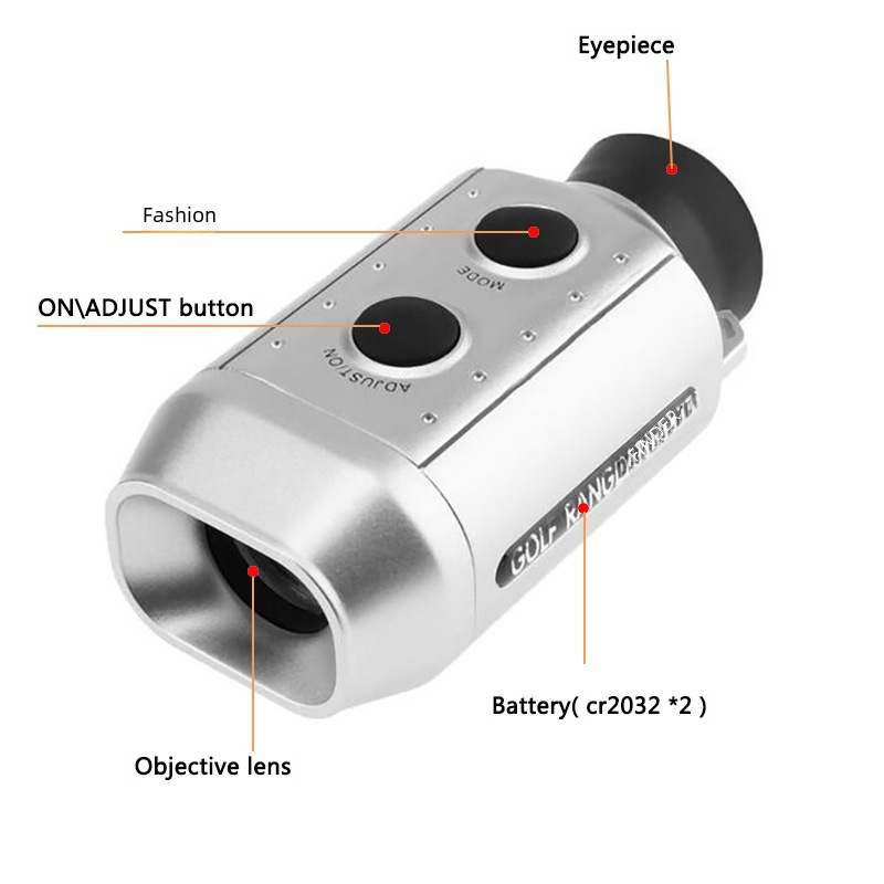 Popular Electronic Distance Measuring 7X18 Monocular Telescope Golf Rangefinder Digital Measuring Instrument High-Precision Laser