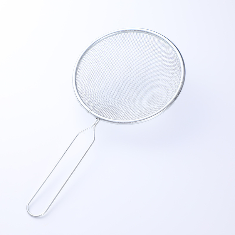 10 # Long-Handled Oil Mesh, Kitchen Household Noodles Filter, Soy Milk Residue Filter, Durable, Wear-Resistant, Anti-Fall, Not Easy to Break