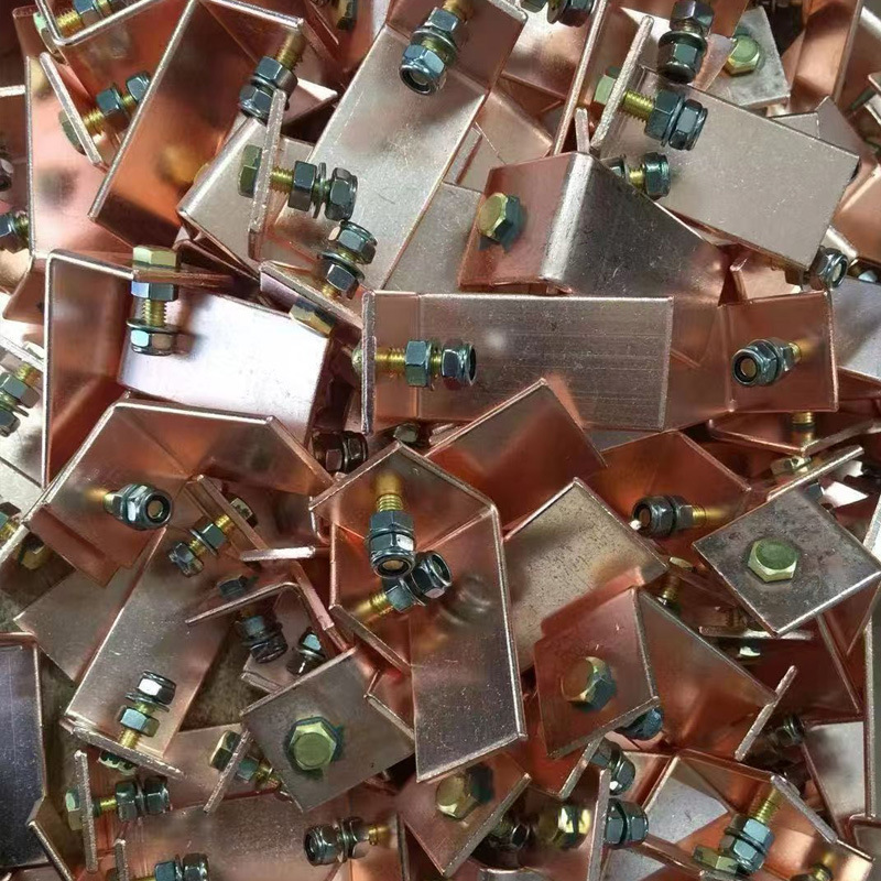 Copper Bar Processing, Copper Plate Punching, Bending, Electroplating, Customized New Energy Copper Soft Connection Transformer Distribution Cabinet Connector