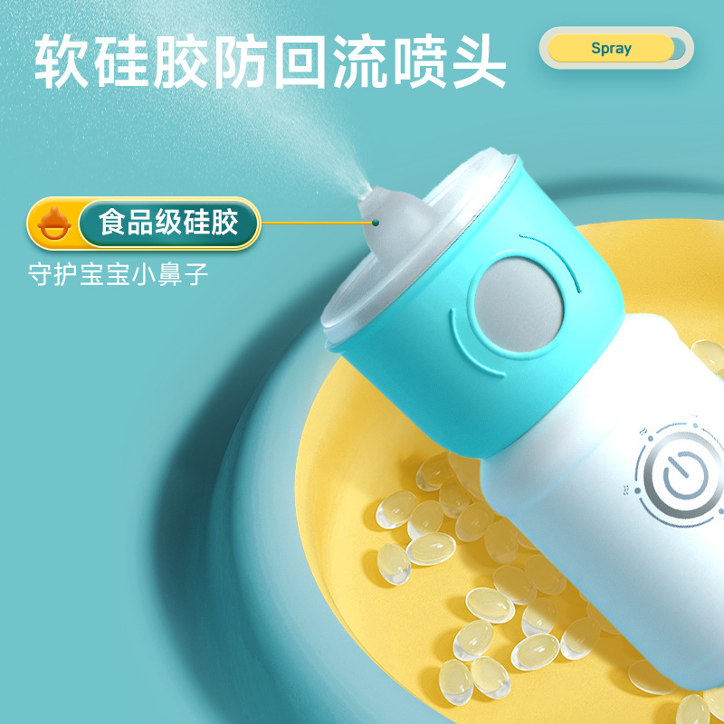Aihujia Medical Electric Nasal Irrigator for Children, Nasal Cleansing Salt, Nasal Congestion, Dry Nose Spray Irrigator for Sneezing