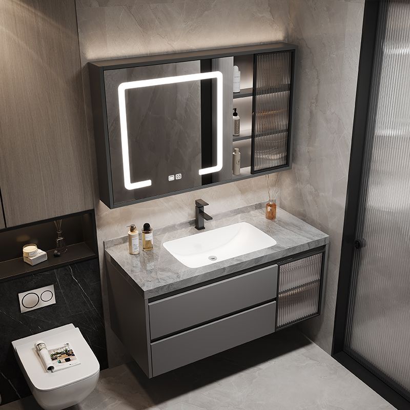 Bathroom Cabinet Ceramic Seamless Slate Integrated Basin Wash Basin Bathroom Wash Countertop Bathroom Wash Basin Cabinet Combination