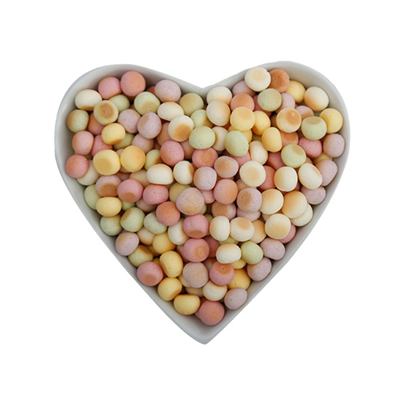 Aibei Mommy Fruit and Vegetable Steamed Buns Snacks Potato Starch Small Milk Beans Nutritional Teething Biscuits Free Shipping