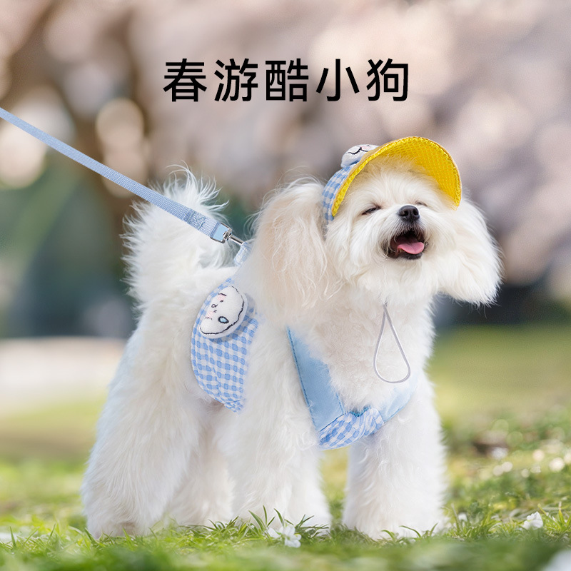 New Dog Going Out Chest Strap Traction Rope Small and Medium Dog Teddy Cat Dog Walking Rope Pet Rope Dog Supplies