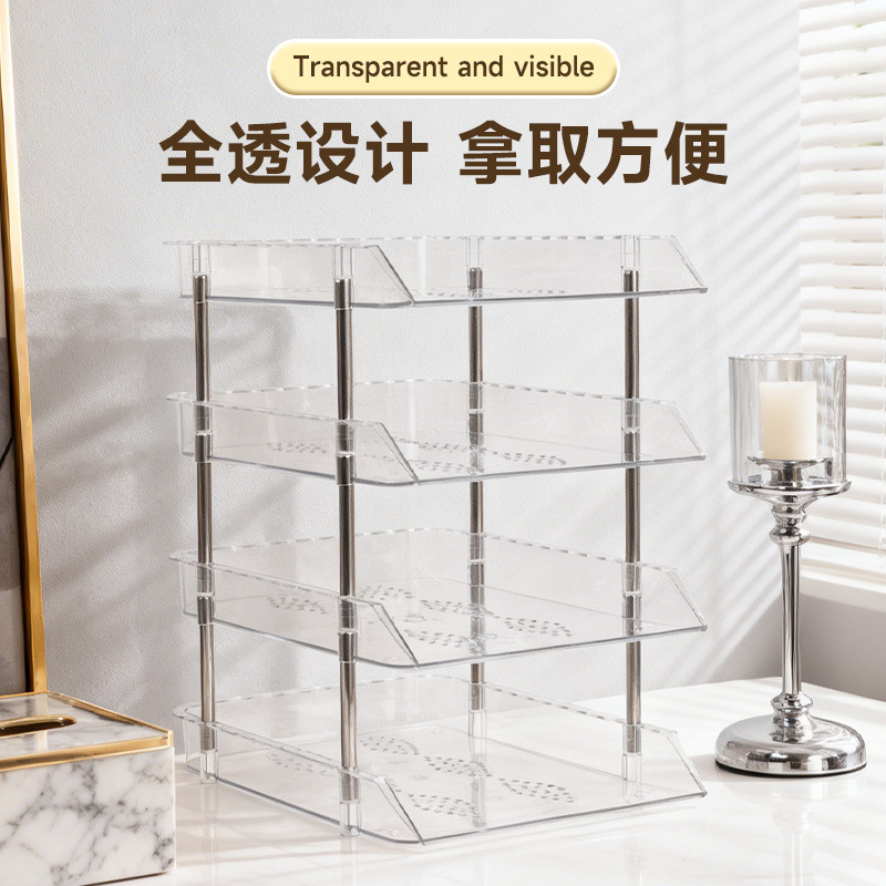 Desktop Desk Storage Rack Office File Book Layered Storage Box Student Subject Classification Storage Rack