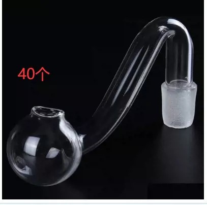 Ready Supply of Transparent Male Mouth 10mm Glass Smoking Pot Glass Accessories Glass Pipe