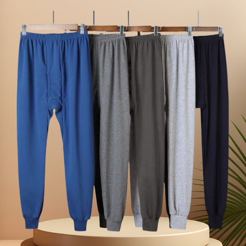 New Cotton Men's Autumn Trousers, Mid-High Waist Dad's Leggings, Plus Size, Middle-Aged and Elderly Single Pair of Men's Autumn Trousers