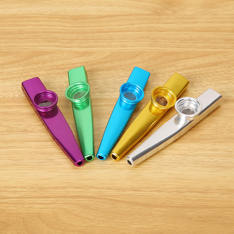 Metal Kazoo Kazoo Cross-Border Popular Preschool Education Toys Kidsren and Adults Mouth-Blown Accompaniment Instruments Factory Wholesale