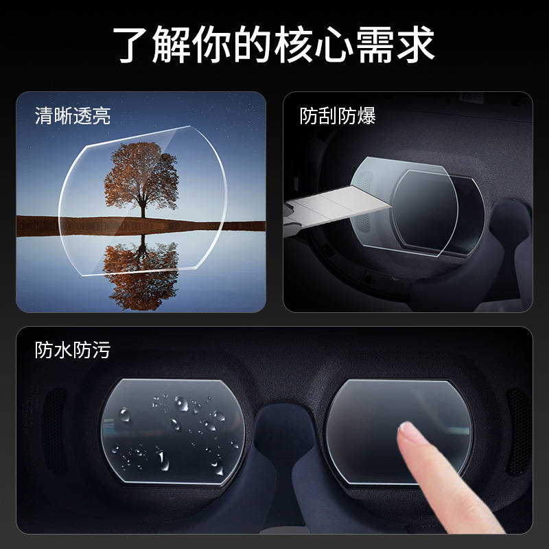 Suitable for DJI N3 flight glasses tempered film HD protective film with installation tool UAV accessories