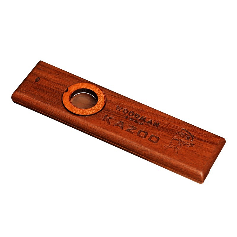 Cross-Border Adeline Wooden Kazoo Kazoo Guitar Ukulele Companion Kazoo Flute Comes with Flute Film Metal Box