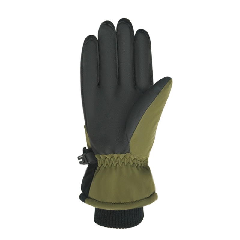 Winter Waterproof Ski Gloves for Men and Women, Cold-Proof Winter Velvet Thickened Cycling Gloves, Outdoor Warm Gloves