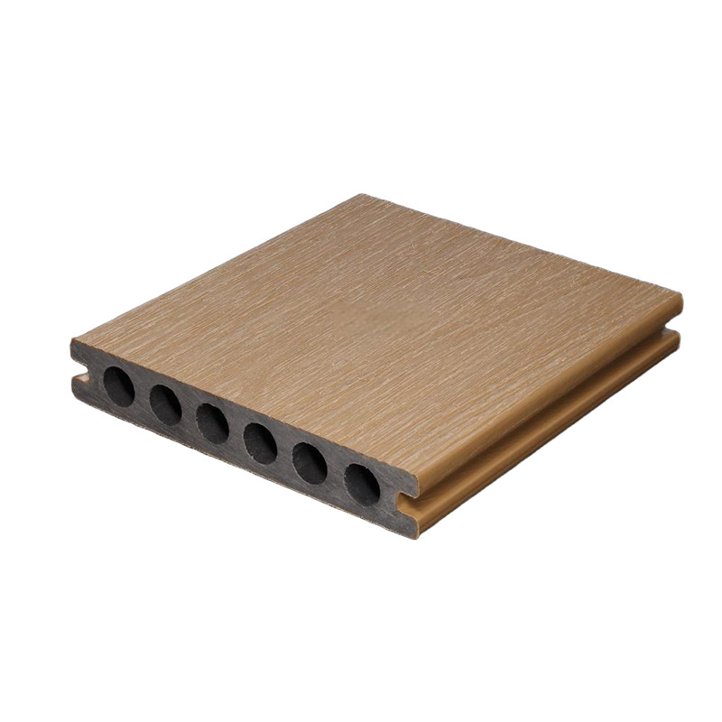 Outdoor plastic wood floor courtyard balcony wood plastic floor garden square anti-corrosion moisture-proof hollow embossed plastic wood board