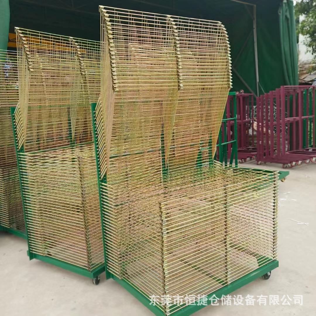 Lasagna rack 25-layer drying rack 18-layer silk screen printing stainless steel drying rack 50-layer color zinc-plated paper board turnover car