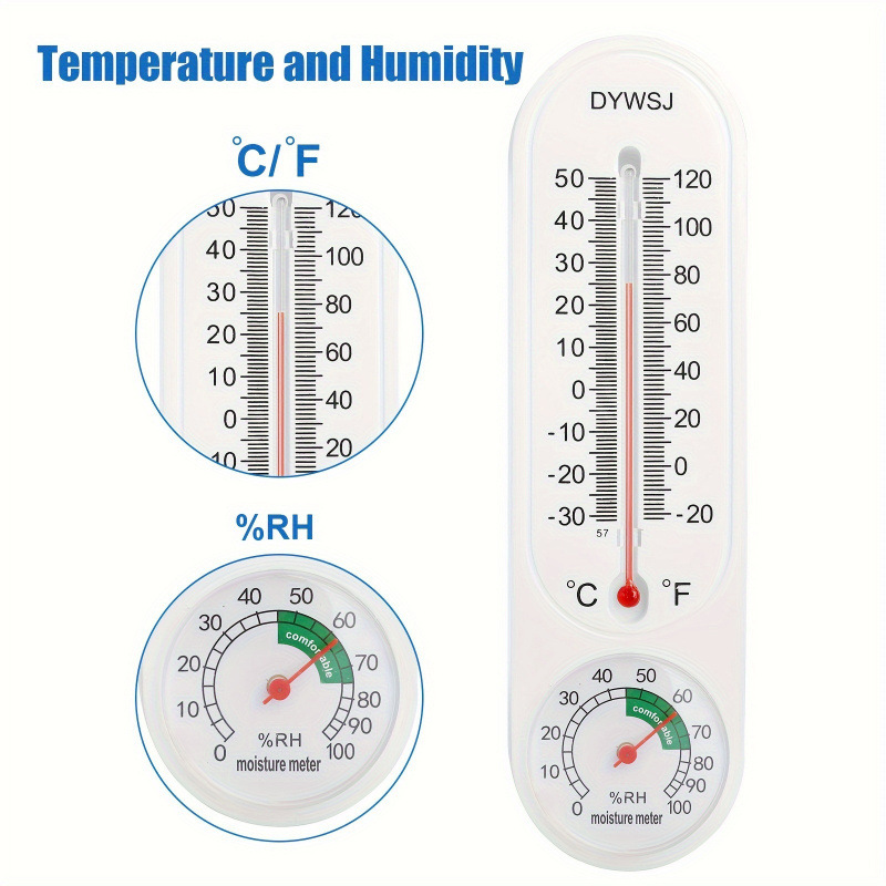 2026 Autumn and Winter Cross-Border Export New Indoor and Outdoor Wall-Mounted Thermometer Hygrometer