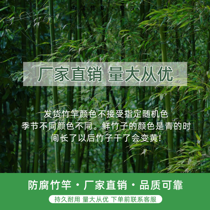 Anticorrosive Bamboo Decoration Bamboo Poles Decorative Bamboo Poles Indoor Ceiling Scaffolding Yellow Bamboo Outdoor Courtyard Bamboo