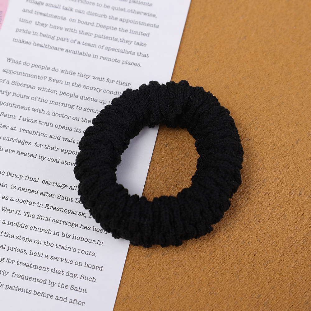Thickened Thickened High Elastic Towel Ring Colorful Seamless Hair Ring Payertail Hair Rope Hair Rope No Hair Injury for Women