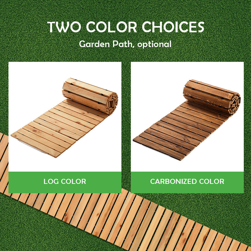 Cross Border Wooden Garden Path Outdoor Patio Path Decorative Garden Boardwalk Wedding Party Floor Access