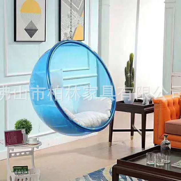 Transparent bubble chair, swing chair floor transparent ball acrylic bubble chair Space chair Manufacturers