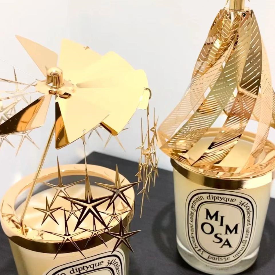 Diptyque Diptyque Candle Revolving Lantern Accessories Aromatherapy Christmas Tree Rotating Candle Cover Candle Holder Birthday Gift