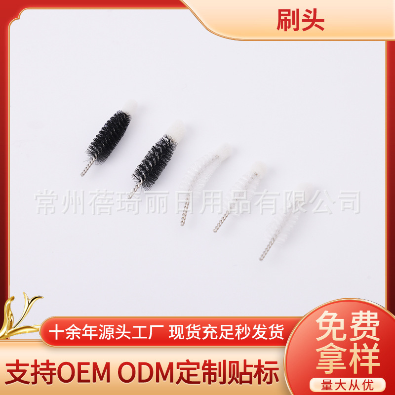Фабричное предложение нейлоновая кисть для ресниц спиральный гребень замена аксессуары одноразовый портативный инструмент для формирования бровей