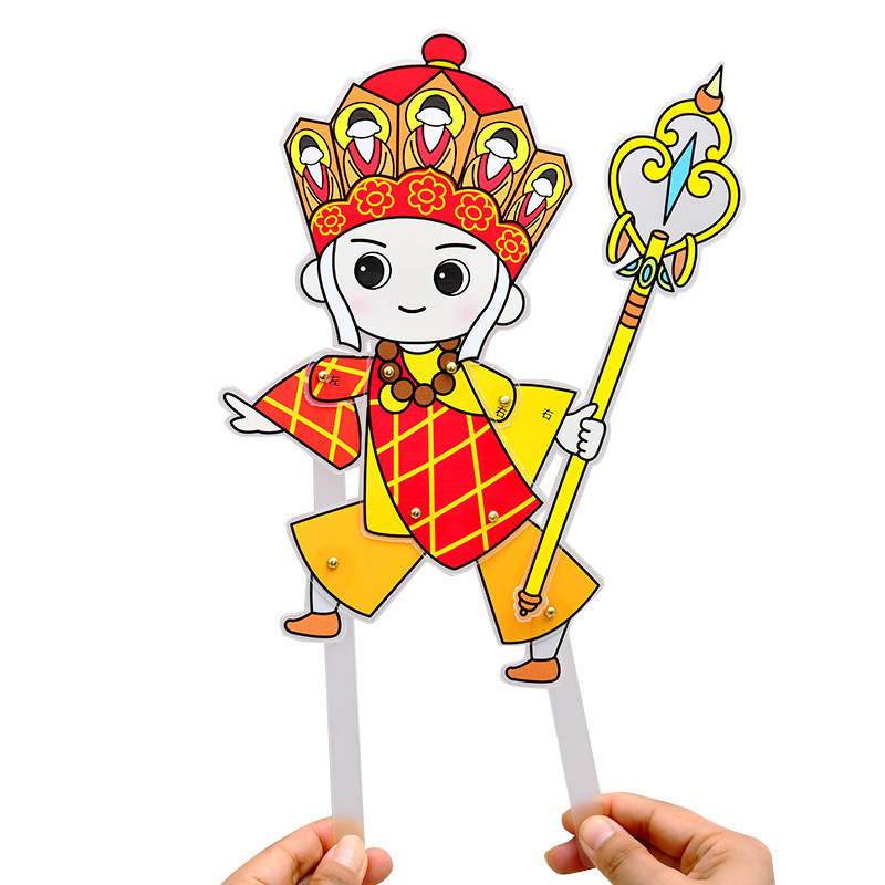 Shadow Play DIY Imitation Leather Paper Children's Handmade Kindergarten Props Accessories Transparent Frosted Imitation Leather Material Journey to the West