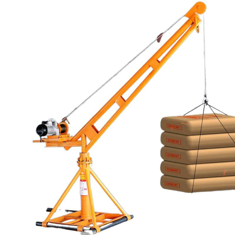 Crane Household Crane Small 380V Electric Hoist Lift Outdoor Building Decoration 220V Lifting Loader
