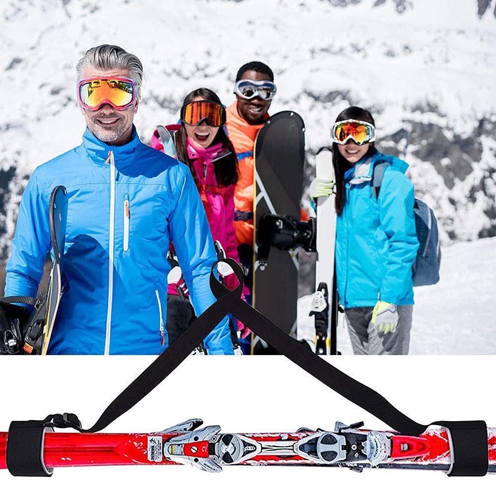 Cross-border in stock ski strap portable double-board snowboard fixed strap Sled strap adjustable sled strap