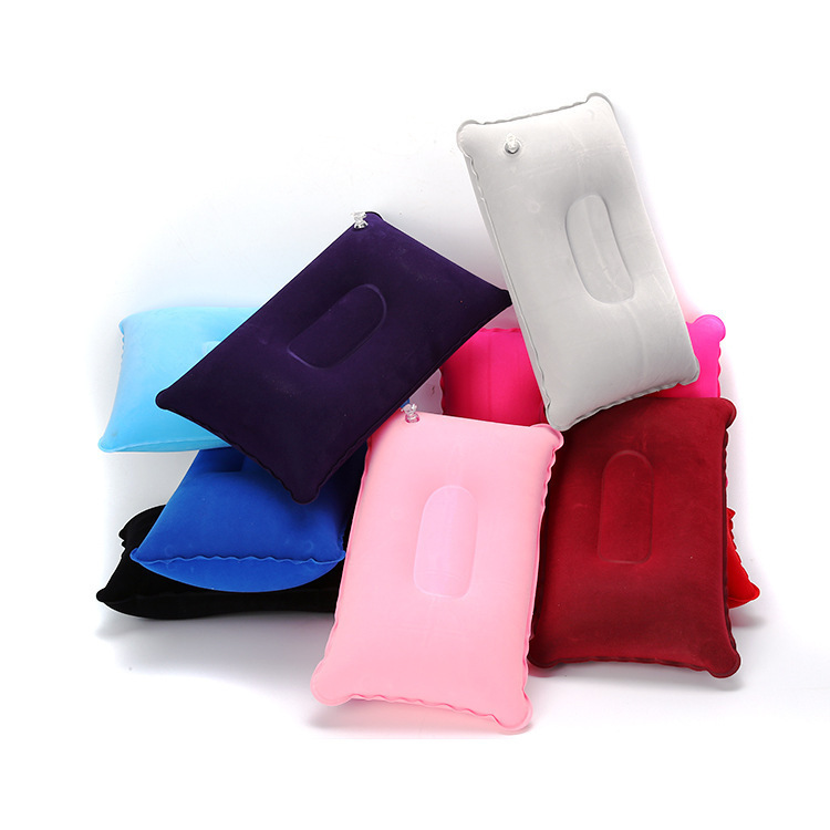 Small Square Pillow Car Nap Inflatable Pillow Waist Pillow Outdoor Camping Cushion Travel Tent Sleeping Pillow in stock Factory in stock