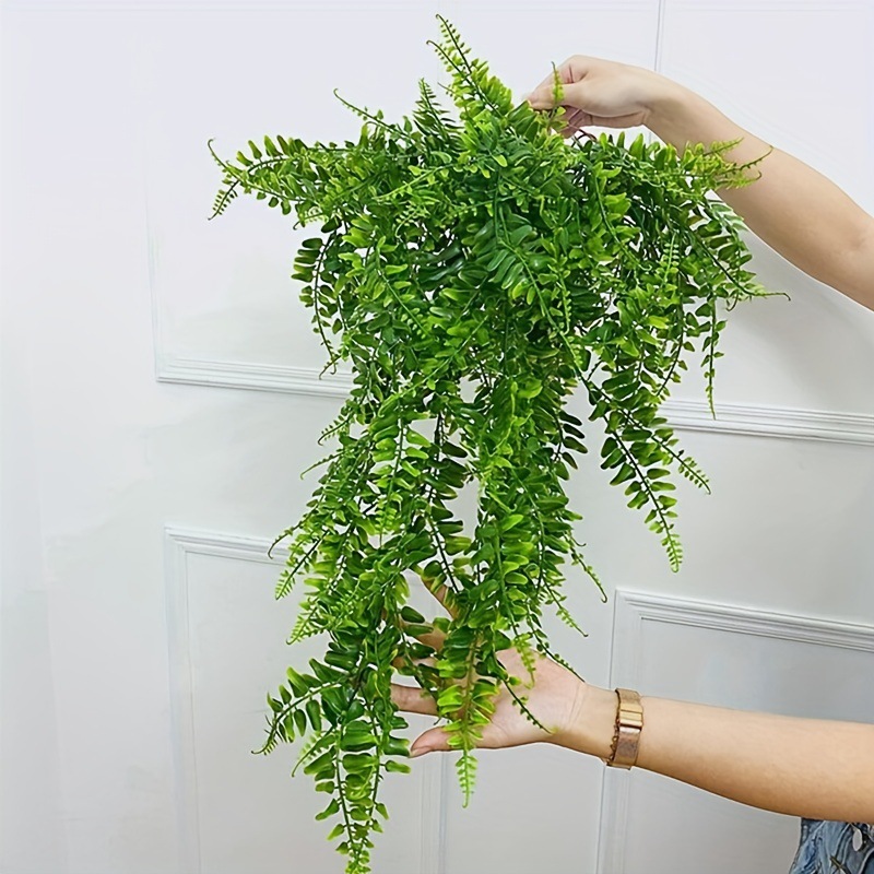 Amazon Artificial Wall-Mounted Persian Grass Rattan Artificial Hanging Fern Vine Hanging Green Plant