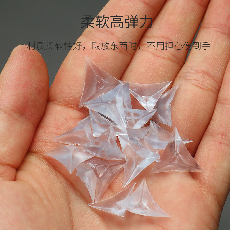 Transparent Crystal Dust-proof Corner Drawer Corner Wardrobe Cabinet Dead Corner Furniture Anti-collision Dirty Anti-dust Cabinet Triangle Sticker