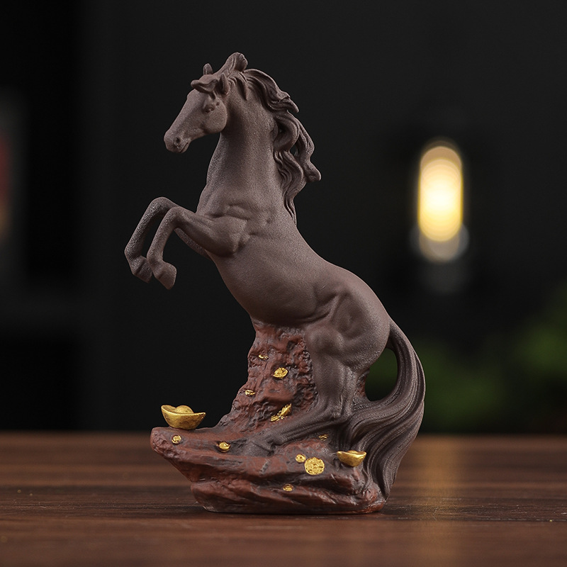 Ceramic Horse Ornaments, Immediate Success, Living Room, Entrance, Wine Cabinet, Office Desktop Decoration, Housewarming, Opening, High-End Gift Giving