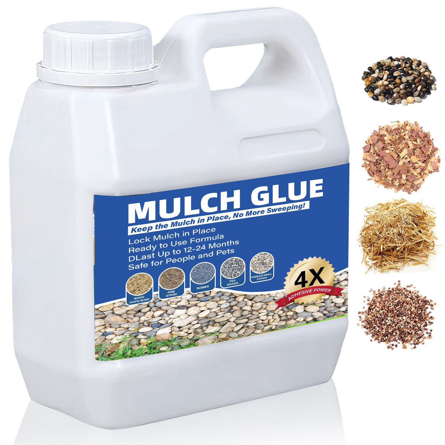 Jinxi Bird Cross-Border Mulch Adhesive for Garden Landscaping, Bark, Rocks, Gravel Adhesive, Covering Adhesive, Leaf Gravel Fixing Adhesive